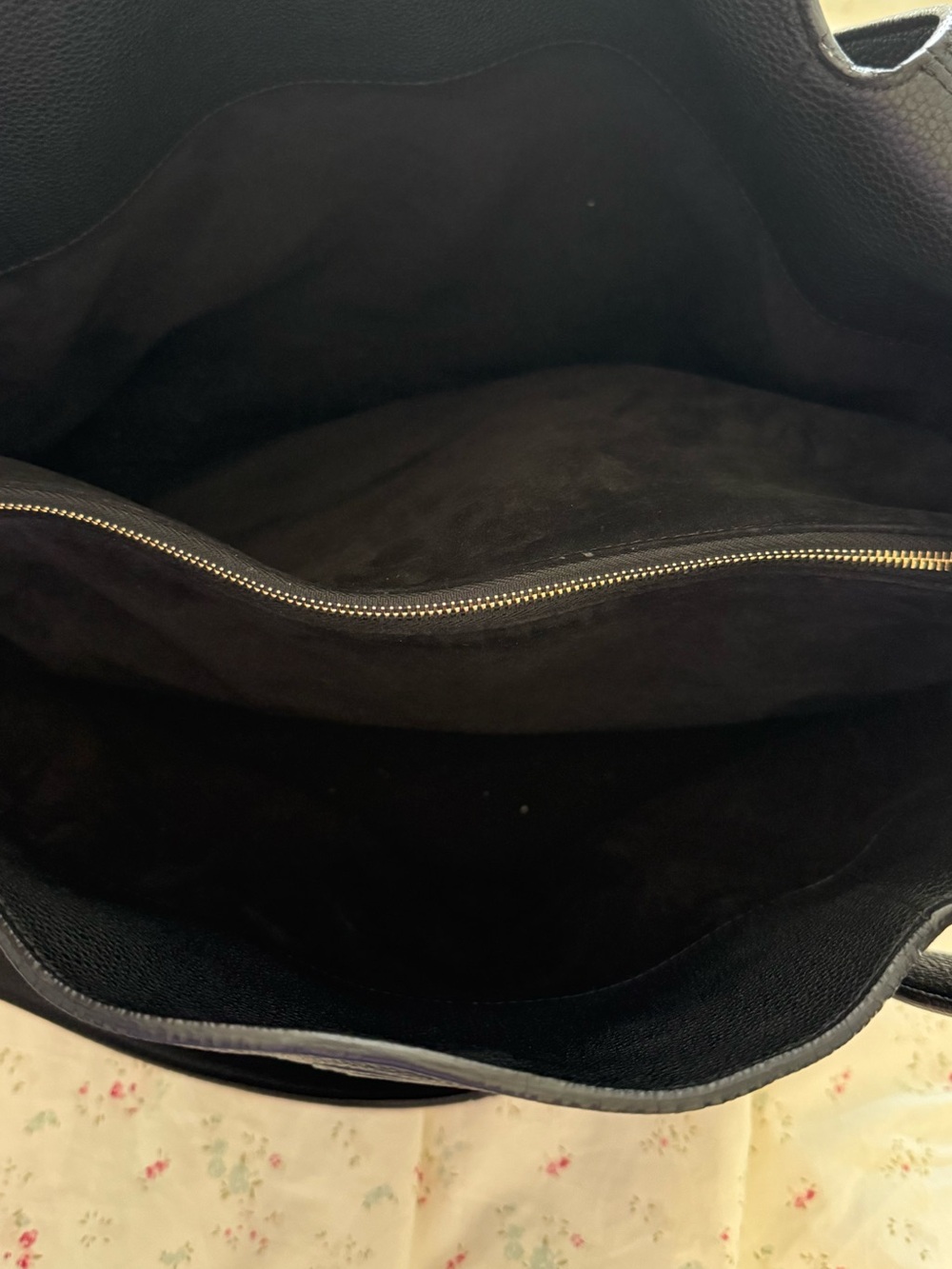The Row Duplex Large Tote Bag Black Grained Calfskin Leather - Picture 5 of 12